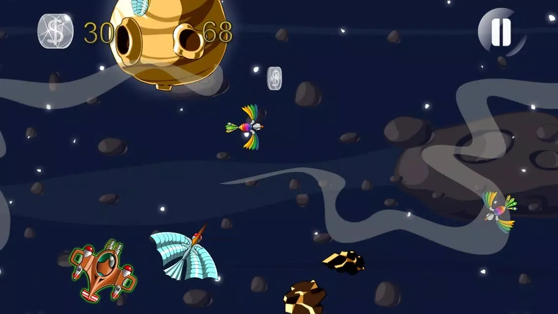Tangkapan skrin Alien Birds: Space Wars Free